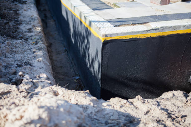 Residential Exterior Waterproofing installation at a Nashville, IN home by SJ Waterproofing Pros